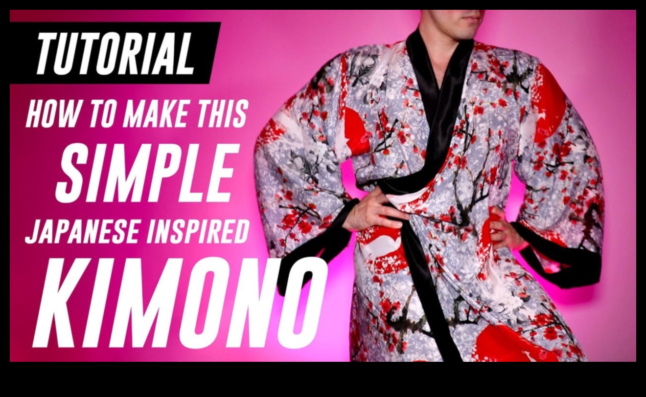 Japon Kimono'sundan Esinlenen Kendin Yap Giyim ve Aksesuarlar